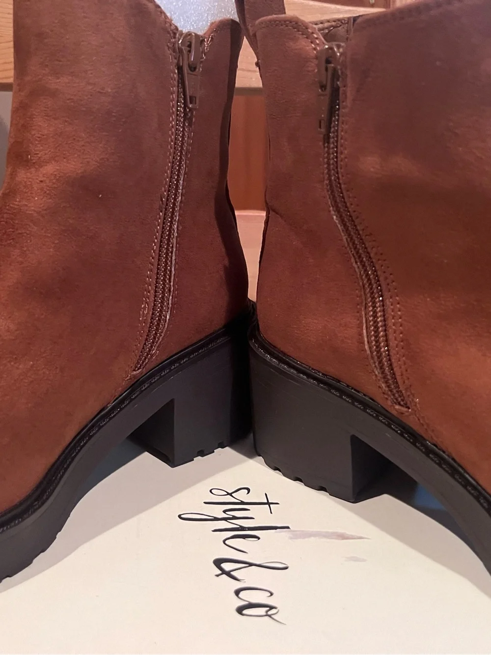 Style & Co. Tan Suede-Look Chelsea Ankle Boot FREE SHIPPING